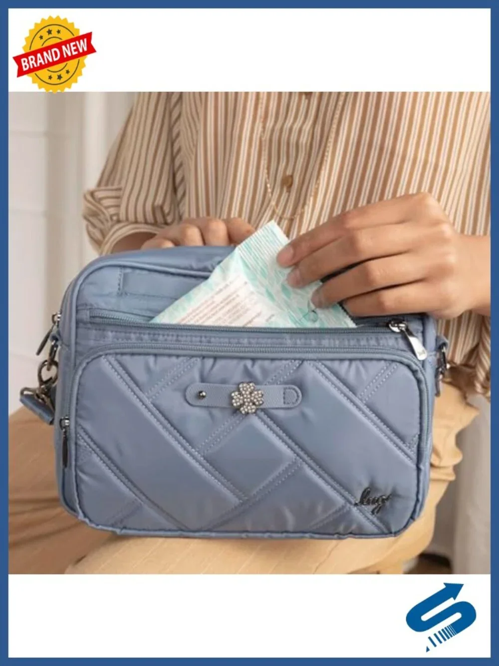 Lug Carousel XL 2 Crossbody Bag - Polyester, Multiple Pockets, RFID